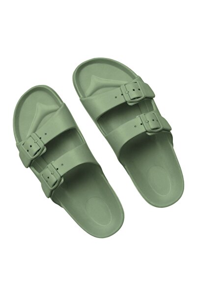 OEM Papuci de Plaja Buckle Verzi cu Curele Duble pentru Femei 41