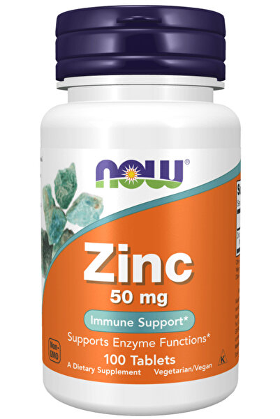 Now Foods Zinc 50 Mg 100 Tablets