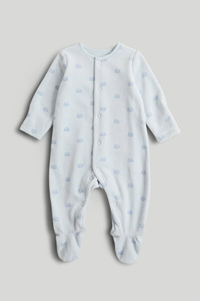 MOTHERCARE Uzun Kollu Patikli Kadife Zıbın