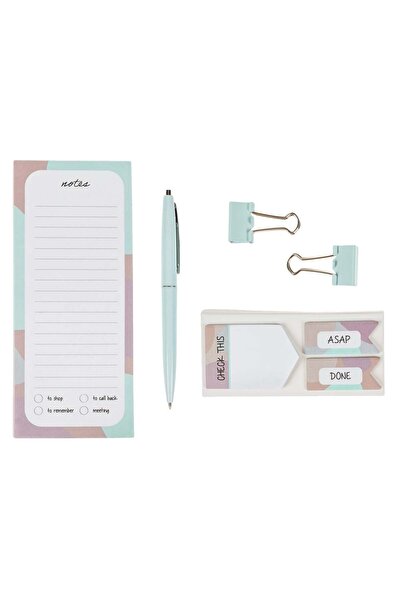 OEM Set Birou Carnetel Pix Agrafe Semne de Carte Autocolante & Notite - 7 piese