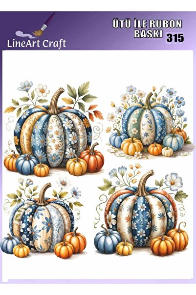 LİNEART Iron-On Rubon Printing Transfer No:Rb315-30X30Cm