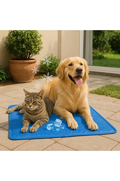 OEM Covoras Racoritor Albastru pentru Caini 65x40cm