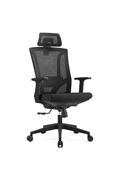 OEM Scaun de birou Ergoplus Super-H, negru, tetiera reglabila 2D, spatar mesh...