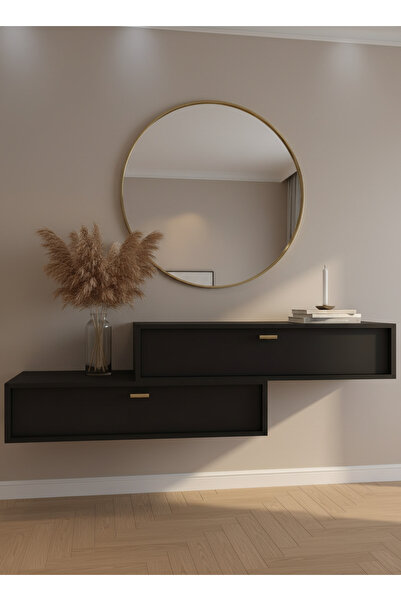 online fırsat mutlu ol mutlu kal Resital Dresuar Antrasit Gold - Modern Duvar...