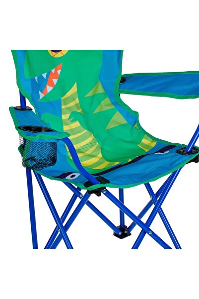 OEM Μπλε Δεινόσαυρος Πτυσσόμενη Καρέκλα Κάμπινγκ με Κάλυμμα για Παιδιά 35x35x...