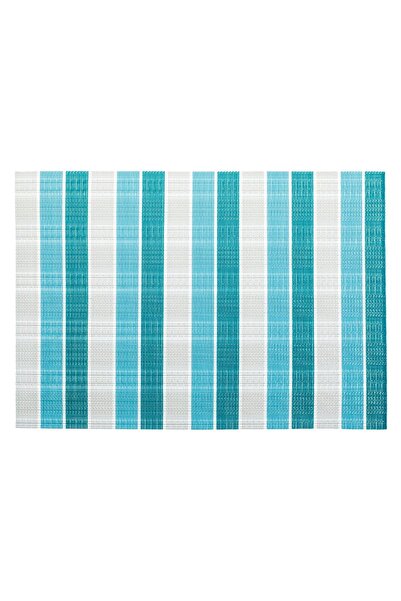 OEM Summer Plate Holder White Green Stripes Ciel 45x30cm
