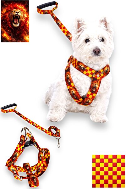 Angelapets Fan Series Dog Chest Harness and Walking Strap Set