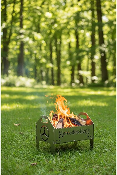 ATS İK Tasarım Lazer Mercedes Özel Tasarım Lazer Kesim Portatif Gurme Mangal