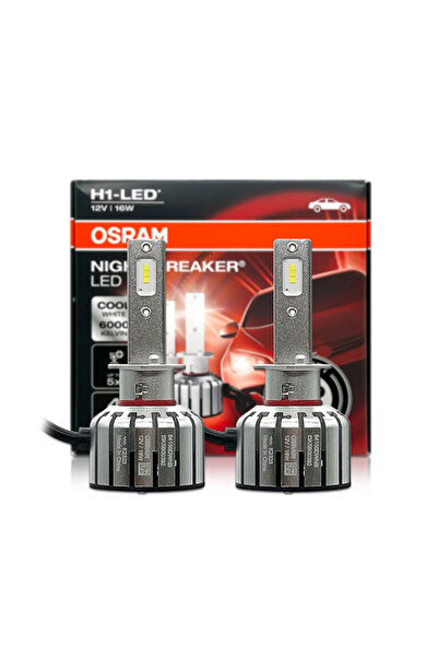 ams-OSRAM Set 2 Becuri Night Breaker Led H1 Omologare Rar Osram