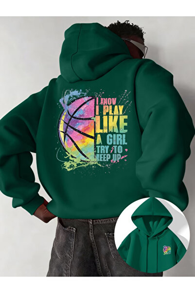 Flow touch Printed women's/men's unisex Oversized Hooded sweatshirt