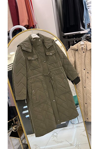 MODA PERFECT Tesettür Kapitone Haki Mont