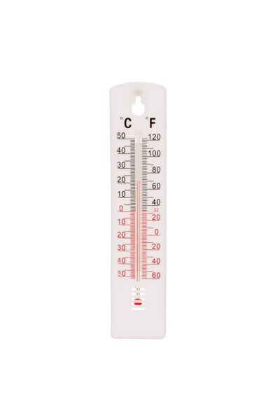 OEM White Plastic Wall Thermometer 20cm
