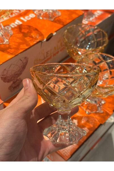 zaTen Pazar zaTen ıce cream 6 parça ayaklı dondurmalık/ lokumluk /şekerlik(he...