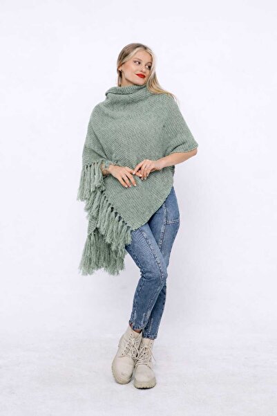 ETARZ Püskül Detaylı ÇAĞLA Renk Triko Şal