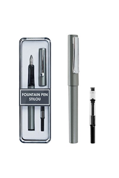 OEM Set of Dark Grey Matte Pen & 1 Ink Refill