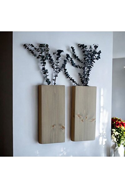 POSTOTTO DESIGN STUDIO AHŞAP VAZO - DUVARA MONTE VAZO 30x13x4