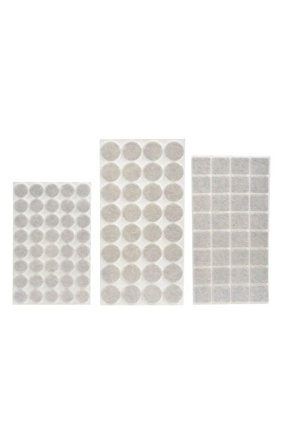 OEM Self-Adhesive Furniture Protector Made of White Felt 3 Sizes - 104pcs