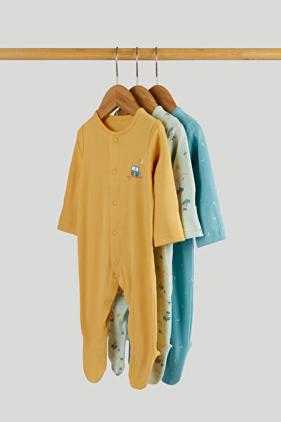 MOTHERCARE 3Lü Uzun Kollu Patikli Uyku Tulumu
