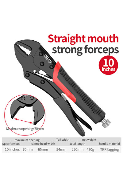 choice2 10inch Straightmouth Strong Pliers Multifunction Clamp Tool Universal...