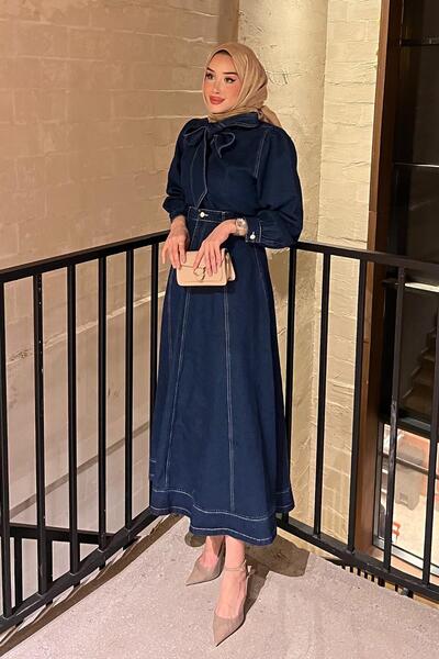 STİLBOON Bağlamalı Etekli Takım 1066 Lacivert