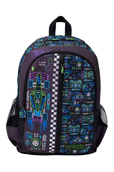 SMIGGLE حقيبة ظهر كلاسيكية من أكسيليريت – حقيبة ظهر سوداء من أكسيليريت – للاس...