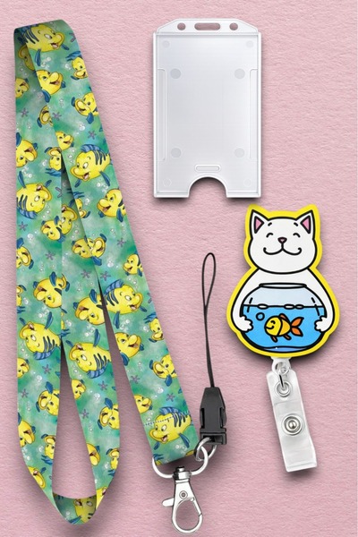 chic crazze مجموعة من ياقة مرتفعة متوسطة الطول حامل بطاقات على شكل سمكة تحت ا...