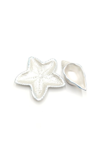 OEM Decorative Ceramic Set Starfish and Shell
