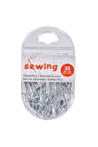 OEM Silver Safety Pins 45mm - 30pcs