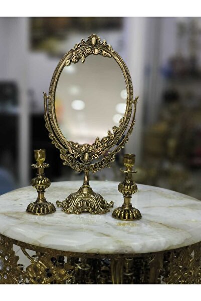 pirinçdöküm AYNA VE ŞAMDAN SET