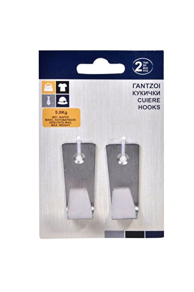 OEM Μεταλλικό γάντζο με βίδες - 2 τεμάχια