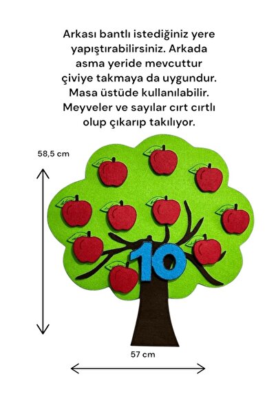 Home Keçe Elma Ağacı - Sayıları Öğreniyorum