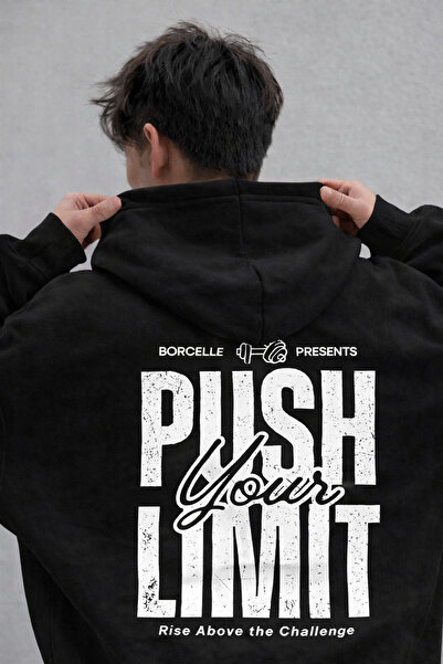 MARKATEM Crew Neck 3-Thread Cotton Limit Print Sweatshirt