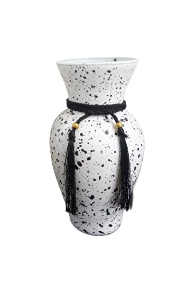 Gold BOWLING VASE White