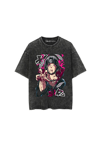 Le Savu Washable Anime Naruto Itachi Uchiha Printed Printed Unisex Oversized ...