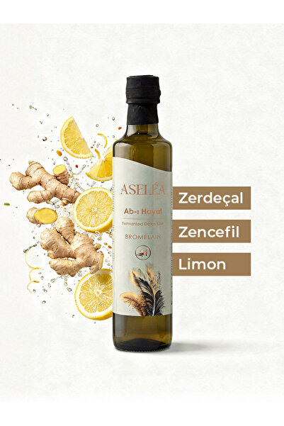 Aselea Ab-ı Hayat Bromolin Sirkesi - Zerdeçal & Zencefil & Limon