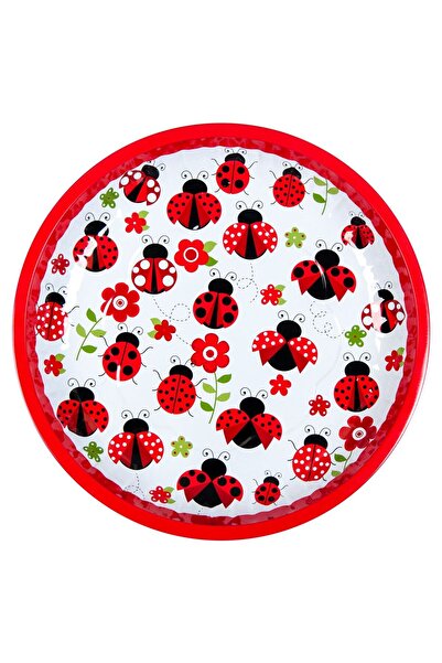 OEM Decorative Metal Plate Easter Ladybugs Pattern Ø26cm