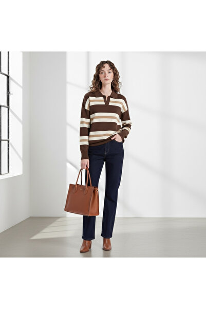 mahira collection Women's Striped Knitwear Sweater