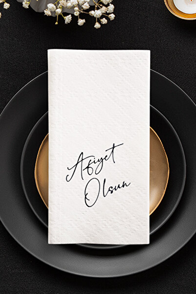 Story مناديل ورقية سوداء مقاس 20×40 سم بنمط أنيق، عبوة من 16 قطعة، مناديل بيض...