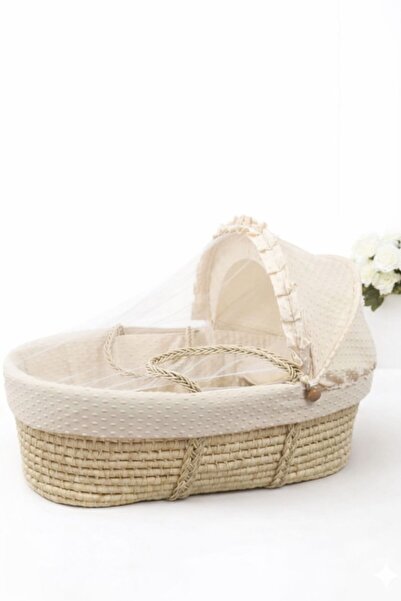 ZEE STAR سله موسئ المصنوعة من الخيزران الطبيعي عالي الجودة