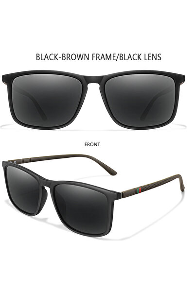 Choice1 نظارات شمسية فاخرة مربعة الشكل بتصميم كلاسيكي مستقطبة من E1، مناسبة ل...