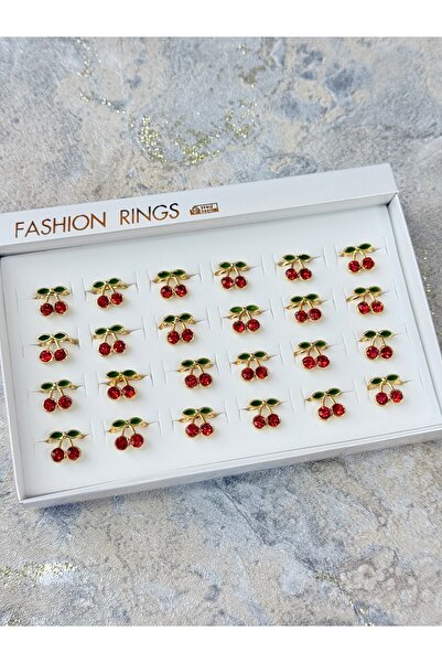 EliraToka Girl - Baby 2 Pieces Cherry Model Adjustable Toy Ring Compatible wi...