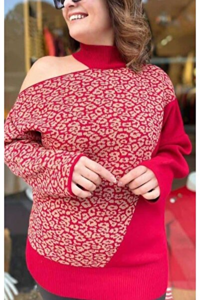 BERNE Omuz detayli şık triko kazak