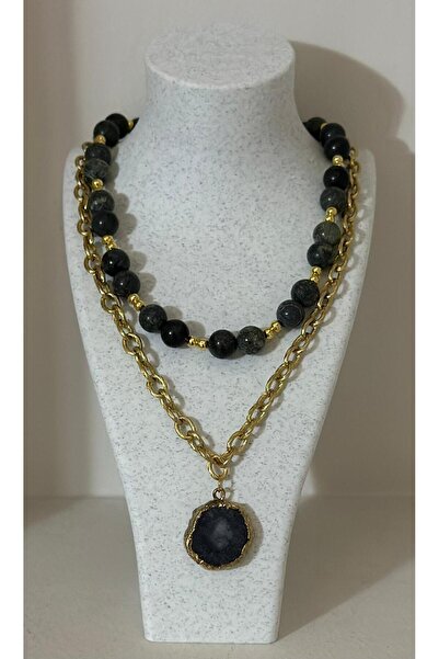 KARE ACCESORIES Serpentine (Snake Stone) Necklace