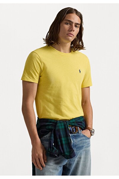 Ralph Lauren Black Label Özel Kesim Jersey Bisiklet Yaka Tişört