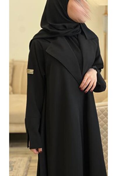 DOUBLE1WAN Lightweight patterned fabric, double flared, with a collar