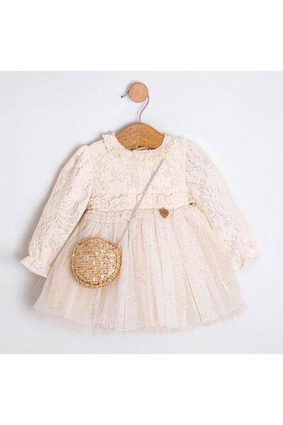 ministok فستان بيرلا توتو للفتيات الصغيرات مع تنورة وحقيبة وإكسسوارات باللون ...