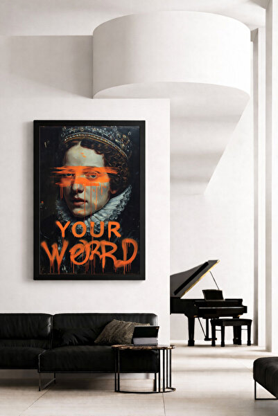 Koi Art Design Μαύρο πλαίσιο, μονοκόμματος πίνακας με θέμα τη μοντέρνα τέχνη,...