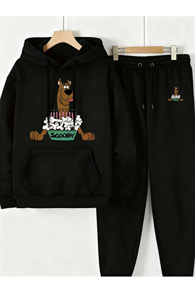 Flow touch Sweatshirt Sweatpants Jogger - Printed Sweatpants Set Hooded