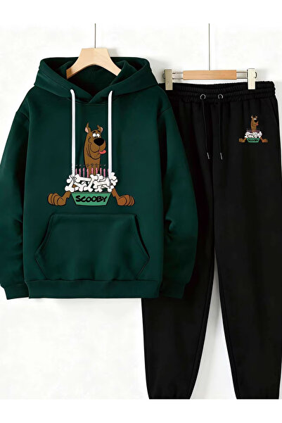 Flow touch Sweatshirt Sweatpants Jogger - Printed Sweatpants Set Hooded