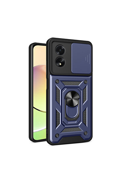 Ceponya جراب OPPO A38 بغطاء فيغا منزلق مع حامل مغناطيسي لحماية الكاميرا